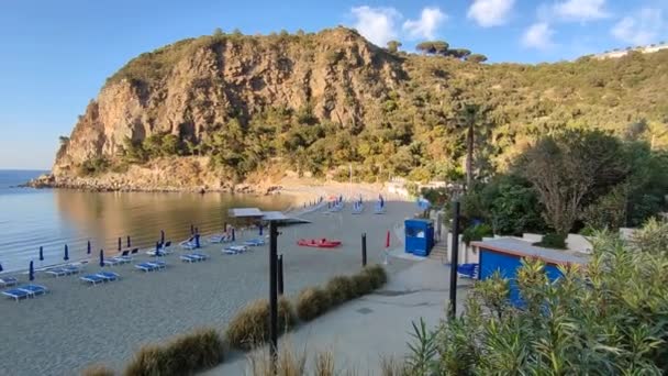 Forio Campania Italië Mei 2022 Overzicht Van Het Strand Van — Stockvideo