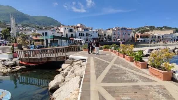 Lacco Ameno Campania Maggio 2022 Panorama 360 Gradi Dal Molo — Video Stock