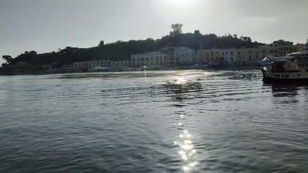 Ischia Kampanien Italien Mai 2022 Überblick Über Den Hafen Frühen — Stockvideo