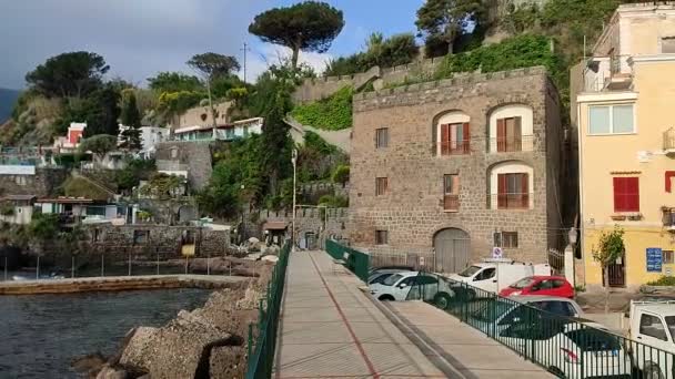 Ischia Campania Itália Maio 2022 Visão Geral Ischia Ponte Piazzale — Vídeo de Stock