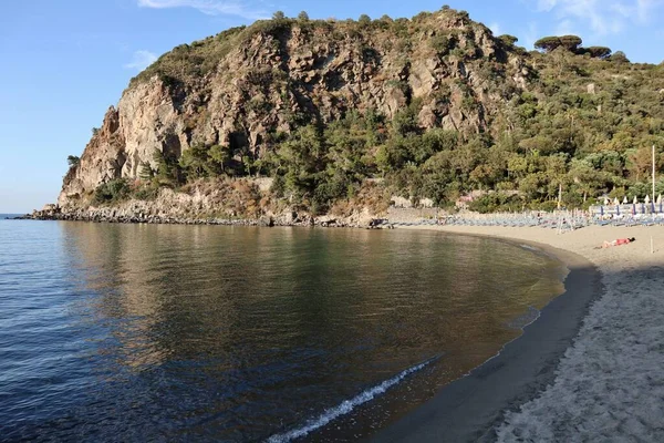Lacco Ameno Campania Italy Травня 2022 Пляж Сан Монтано Заході — стокове фото
