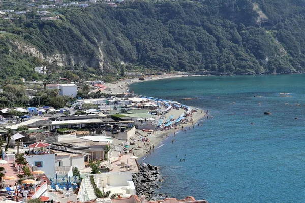 Forio Campania Italy May 2022 Panorama Citara Bay Shore Road — 스톡 사진