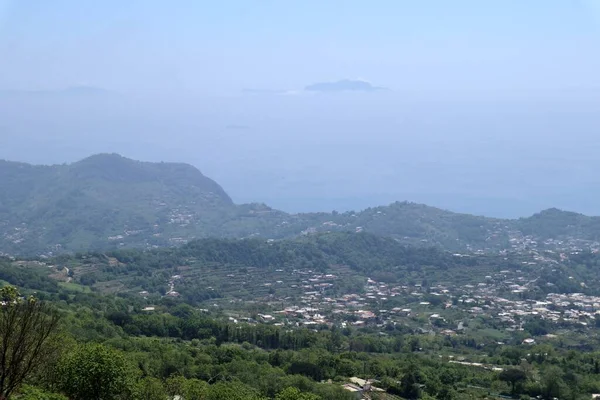 Serrara Fontana Campania Italy May 2022 Panorama Capri Path Climbs — Stock Photo, Image