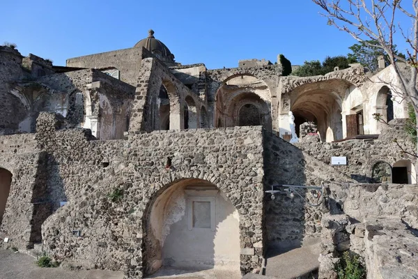 Ischia Campania Italy Μαΐου 2022 Καταστροφές Του Καθεδρικού Ναού Της — Φωτογραφία Αρχείου