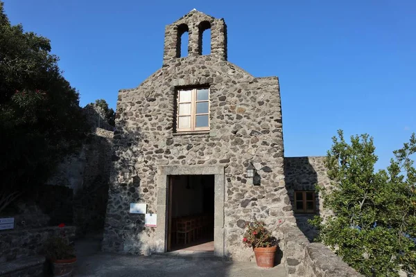 Ischia Campanië Italië Mei 2022 Gevel Van Veertiende Eeuwse Kerk — Stockfoto