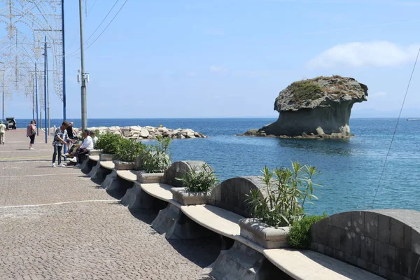 Lacco Ameno Campania Italia Maggio 2022 Scoglio Tufo Verde Forma —  Fotos de Stock