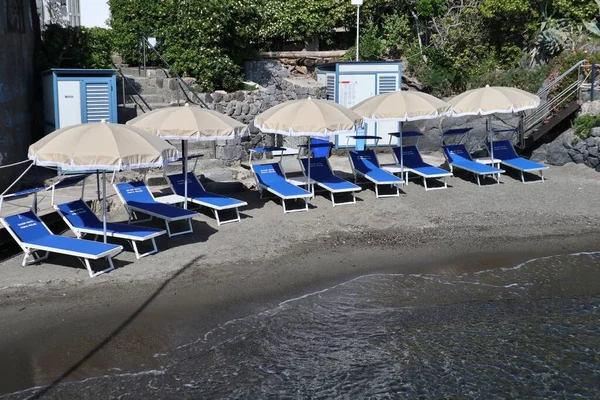 Ischia Campania Italy Травня 2022 Купальні Заклади Пунта Моліно Lungomare — стокове фото