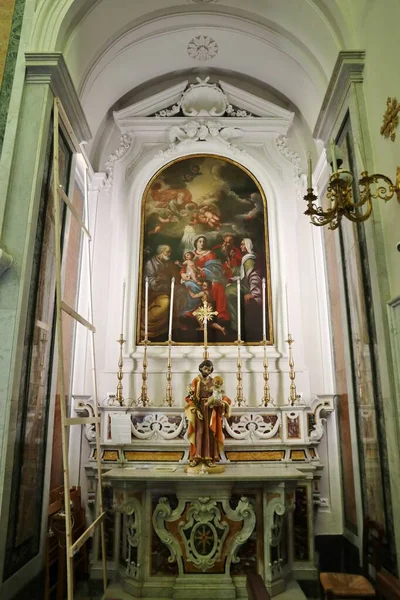 Ischia Campania Italy May 2022 Interior 18Th Century Church Holy — стоковое фото