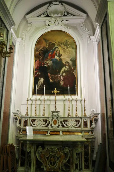 Ischia Campania Italy May 2022 Interior Eighteenth Century Church Holy — 图库照片