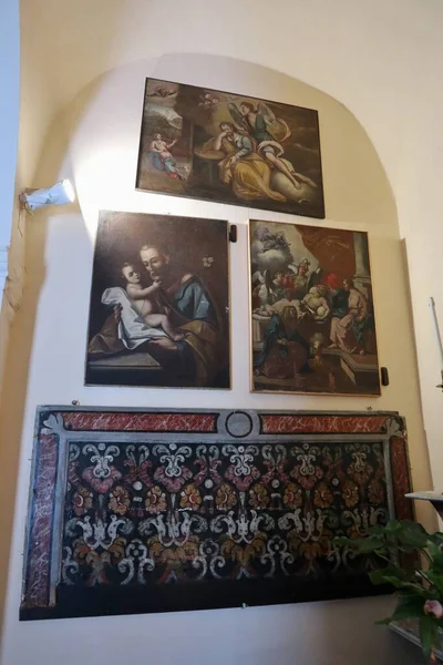 Forio Campania Italy Травня 2022 Interior Століття Church Santa Maria — стокове фото