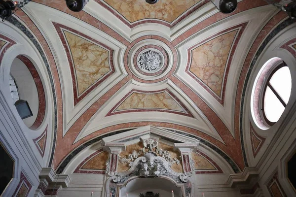 Forio Campania Italia Maggio 2022 Interno Della Trecentesca Chiesa Santa — Foto Stock