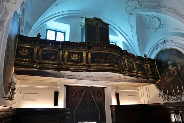 Forio Campania Itália Maio 2022 Interior Igreja Santa Maria Visitapoveri — Fotografia de Stock