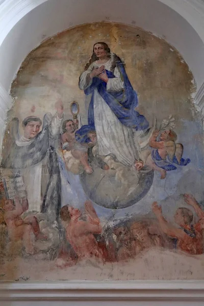 Forio Campania Italy May 2022 Interior Seventeenth Century Church San — Stock Photo, Image