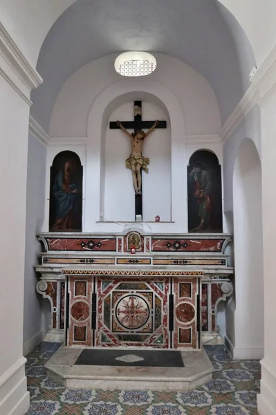 Forio Campania Italy May 2022 Interior Seventeenth Century Church San — 图库照片