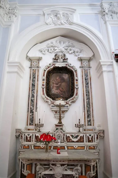 Forio Campania Italy May 2022 Interior Seventeenth Century Church San — 图库照片