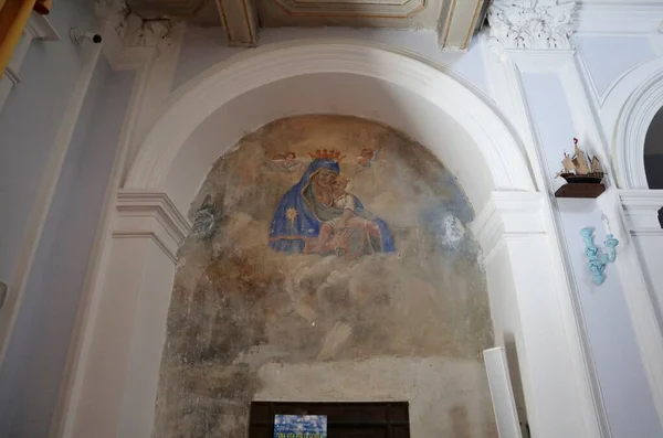Forio, Campania, Italy - May 13, 2022: Interior of the seventeenth-century Church of San Gaetano in Via Filippo di Lustro