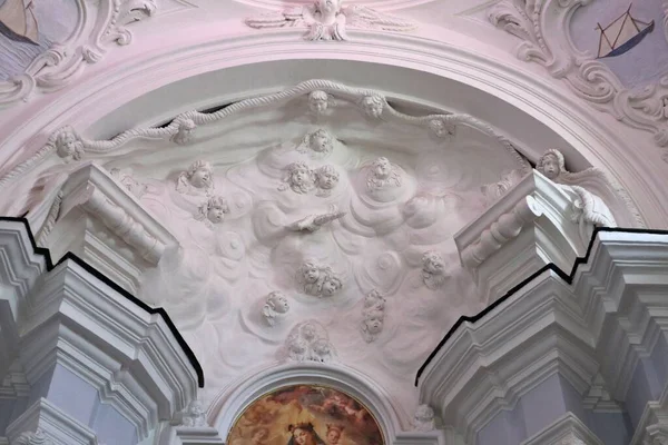 Forio Campania Italy Травня 2022 Interior Xvii Століття Church San — стокове фото