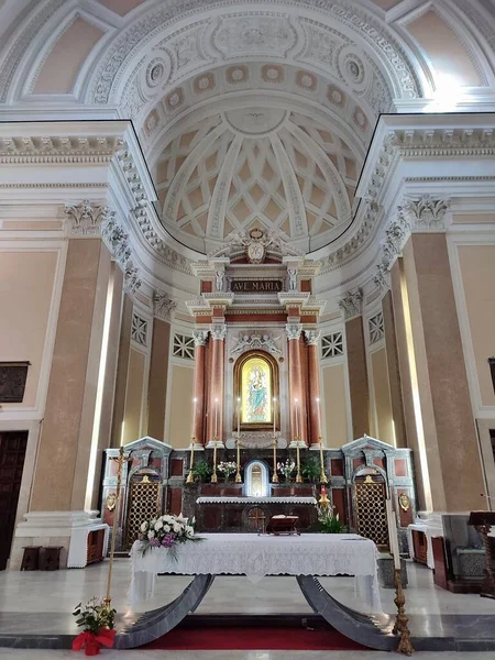 Benevento Campania Italy June 2022 Interior Basilica Madonna Delle Grazie — Stock Photo, Image