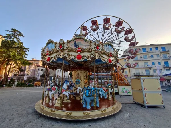 Benevento Campania Italië Juni 2022 Vroeg Ochtend Het Piazza Santa — Stockfoto