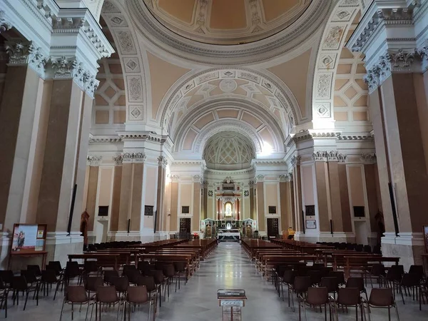 Benevento Campania Italia Junio 2022 Interior Basílica Madonna Delle Grazie —  Fotos de Stock