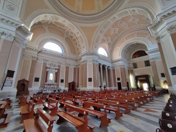 Benevento Campania Italia Junio 2022 Interior Basílica Madonna Delle Grazie —  Fotos de Stock