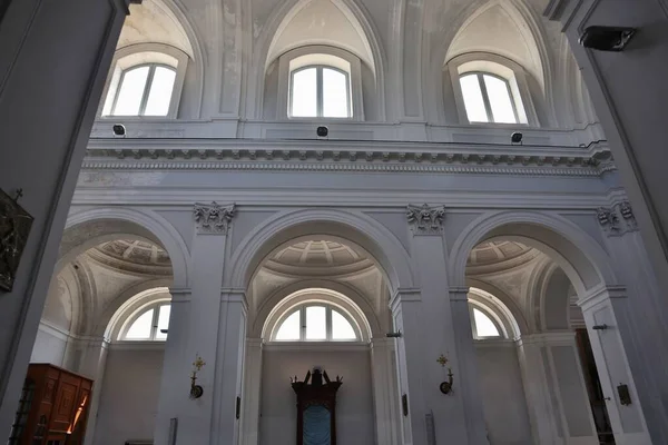 Ischia Kampania Włochy Maja 2022 Wnętrze Xviii Wiecznego Kościoła Antoniego — Zdjęcie stockowe