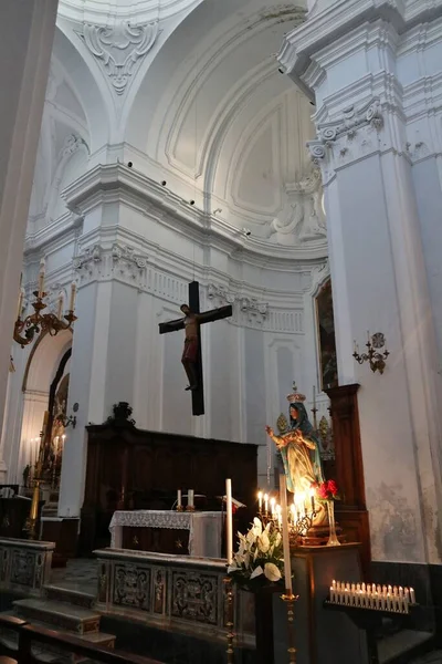 Ischia Campania Itália Maio 2022 Interior Catedral Santa Maria Assunta — Fotografia de Stock