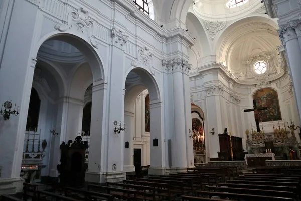 Ischia Campania Itália Maio 2022 Interior Catedral Santa Maria Assunta — Fotografia de Stock