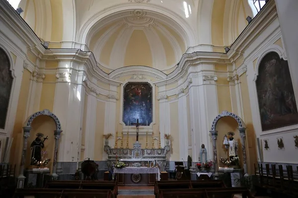Ischia Campania Italia Mayo 2022 Interior Iglesia Sant Antonio Del — Foto de Stock