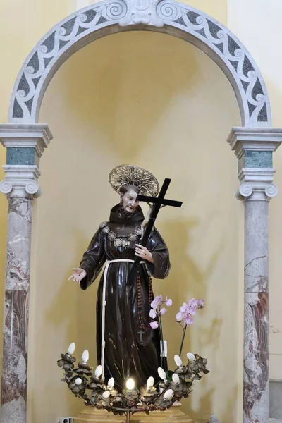 Ischia Campania Maggio 2022 Interno Della Settecentesca Chiesa Sant Antonio — Foto Stock