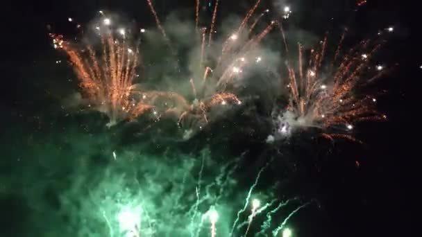 Benevento Campania Italy July 2022 Fireworks End Feast Madonna Delle — ストック動画