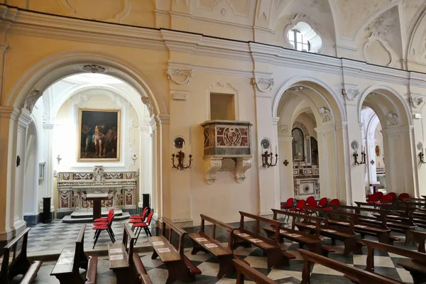 Anacapri Kampanien Italien März 2022 Interno Della Seicentesca Chiesa Santa — Stockfoto