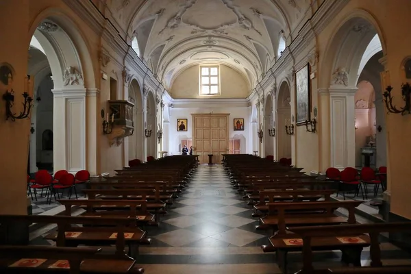 Anacapri Campania Italia Marzo 2022 Interno Della Seicentesca Chiesa Santa — Φωτογραφία Αρχείου
