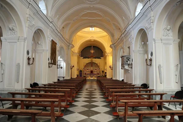 Anacapri Campania Italia Marzo 2022 Interno Della Seicentesca Chiesa Santa — Foto de Stock