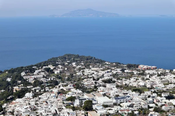 Анакапрі Кампанія Італія Березня 2022 Панорама Голови Монте Соларо Островом — стокове фото