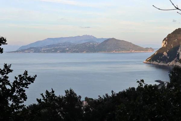 Anacapri Campania Italy March 2022 Panoramic View Phoenician Staircase Church — Fotografia de Stock