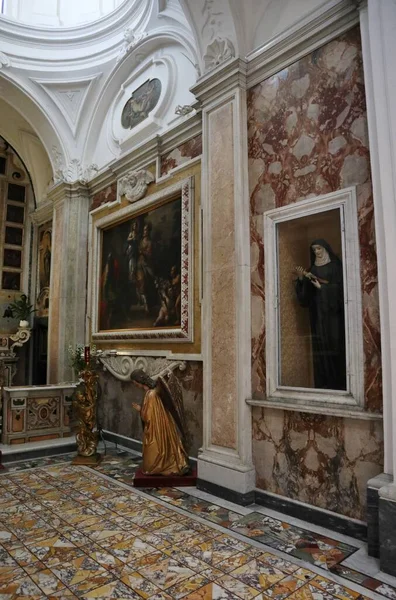 Capri Campania Marzo 2022 Interno Della Chiesa Seicentesca Santo Stefano — Foto Stock