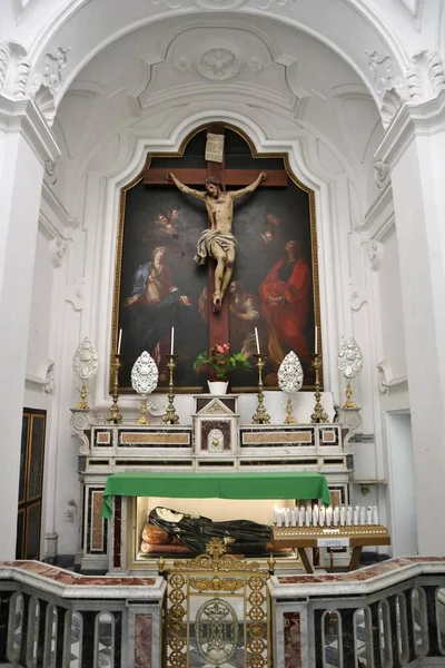 Capri Campania Italië Maart 2022 Interieur Van Zeventiende Eeuwse Kerk — Stockfoto