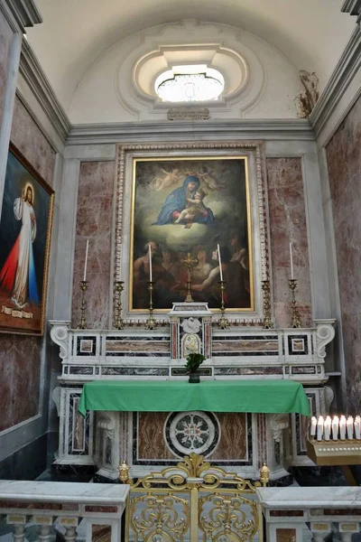 Capri Campania Ιταλία Μαρτίου 2022 Εσωτερικό Της Εκκλησίας Του Αγίου — Φωτογραφία Αρχείου