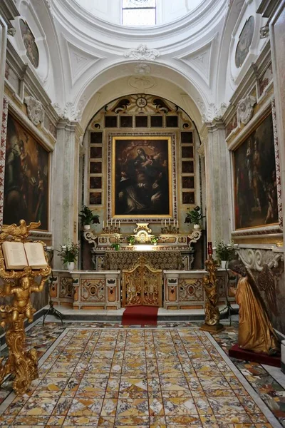 Capri Campania Italy March 2022 Interior Seventeenth Century Church Santo — Fotografia de Stock