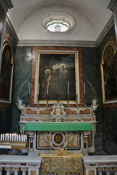 Capri Campania Italy March 2022 Interior Seventeenth Century Church Santo — Stockfoto