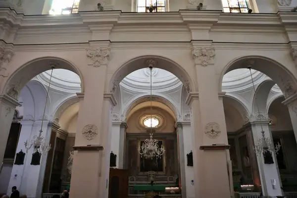 Capri Campania Italy March 2022 Interior Seventeenth Century Church Santo — Fotografia de Stock