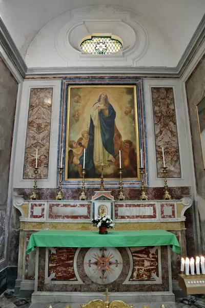 Capri Campania Italy March 2022 Interior Seventeenth Century Church Santo — Stockfoto