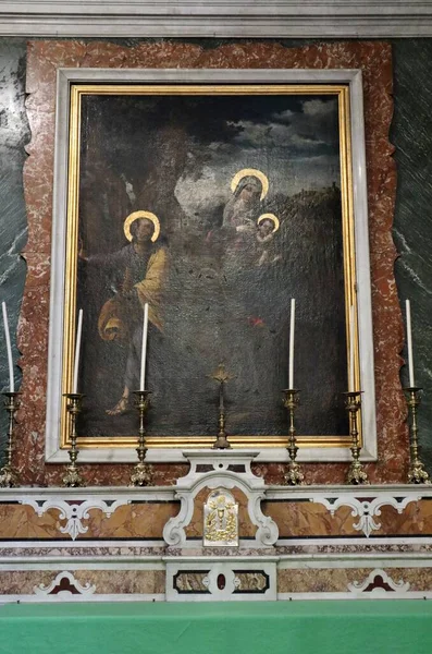 Capri Campania Italia Martie 2022 Interiorul Bisericii Din Secolul Xvii — Fotografie, imagine de stoc