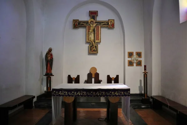 Capri Campanie Italie Mars 2022 Intérieur Église Médiévale San Michele — Photo