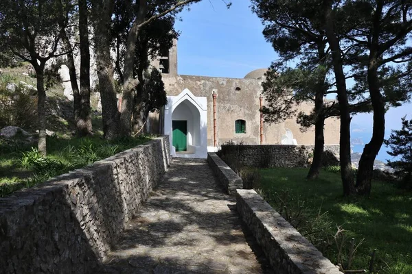 Anacapri Campania Italy March 2022 Hermitage Santa Maria Cetrella Monte — Stock Photo, Image