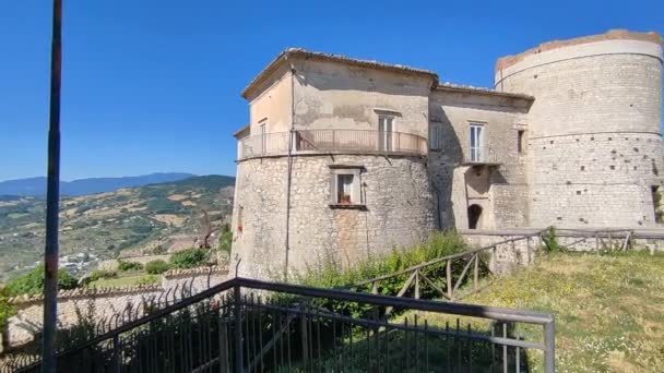 Ferrazzano Molise Italy July 2022 Overview Sixteenth Century Carafa Castle — Stockvideo