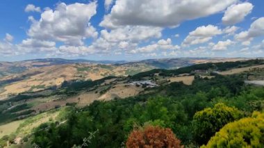 Oratino, Molise, Italy - July 13, 2022: Overview of the Ugo Calise Belvedere