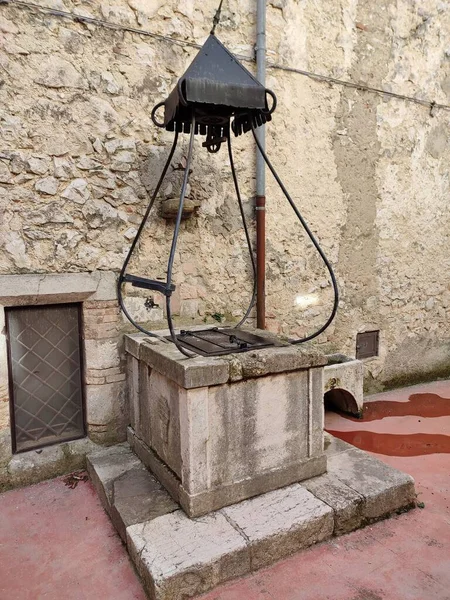 Ferrazzano, Molise, Italy - July 13, 2022: Carafa Castle dating from the late 15th century in Piazza Spensieri