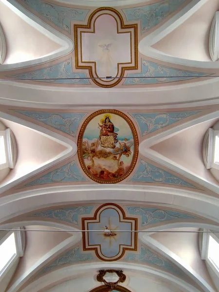 Ferrazzano Molise Italy July 2022 Interior Sixteenth Century Church Santa — Foto de Stock